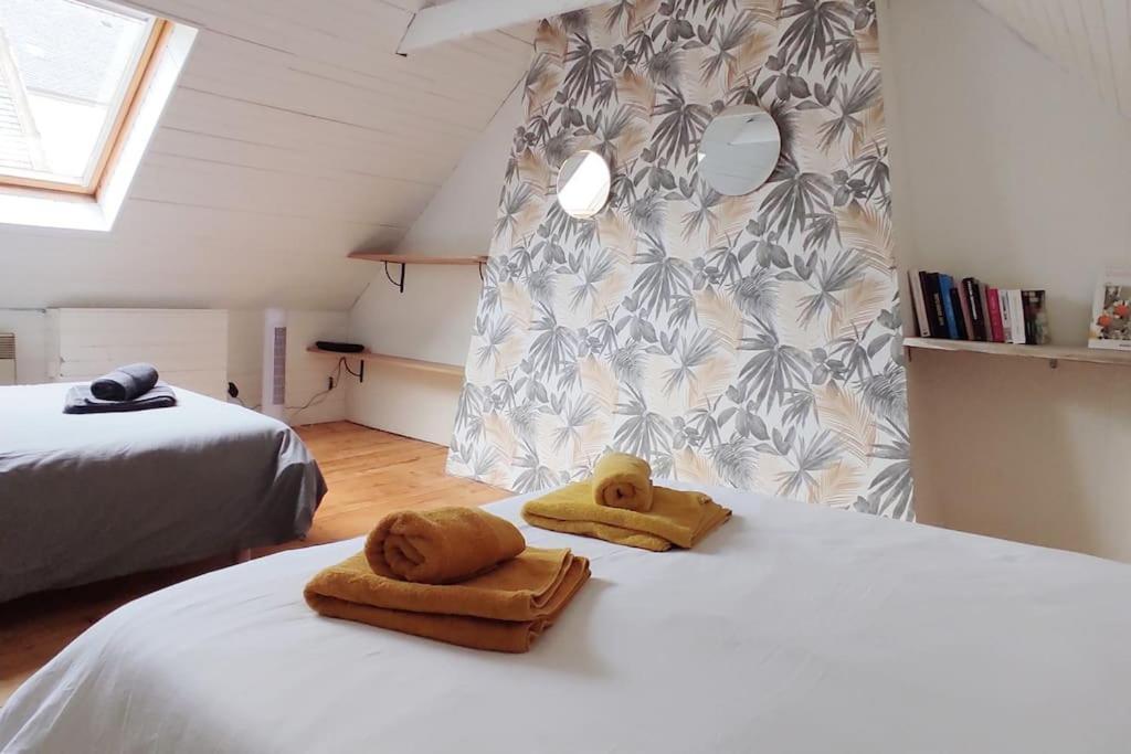Maison De Pecheur Bord De Mer Bois Et Pierre 6-8 Pers Plobannalec Exteriör bild