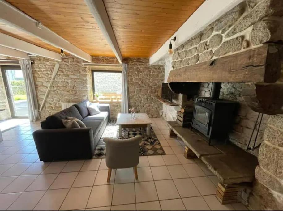 Maison De Pecheur Bord De Mer Bois Et Pierre 6-8 Pers Plobannalec Exteriör bild