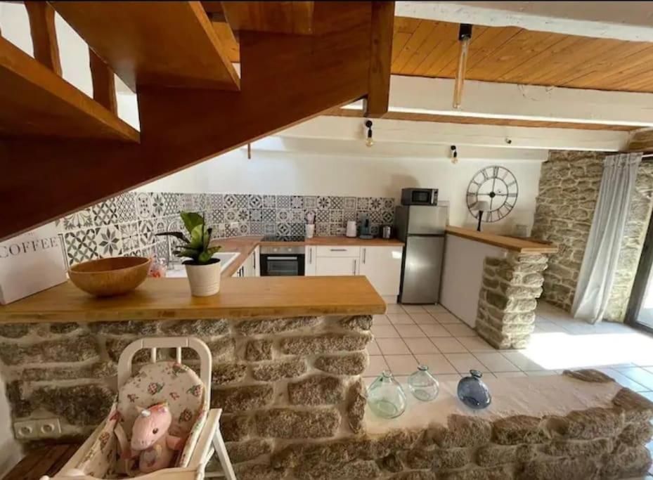 Maison De Pecheur Bord De Mer Bois Et Pierre 6-8 Pers Plobannalec Exteriör bild