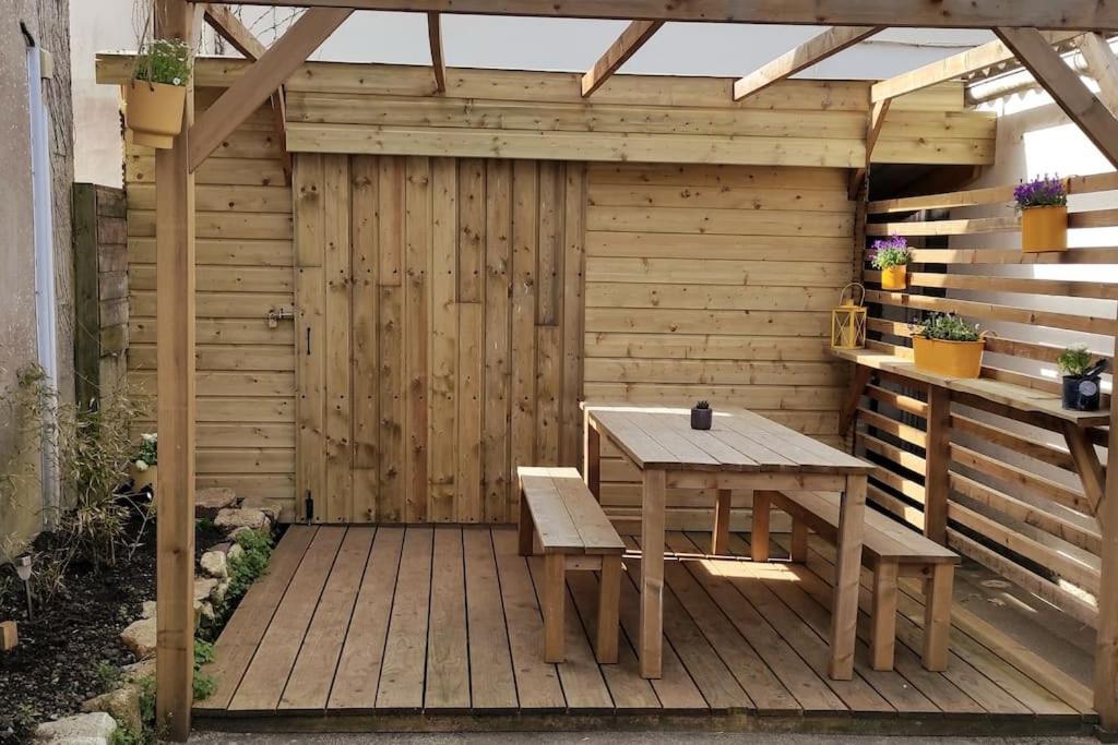 Maison De Pecheur Bord De Mer Bois Et Pierre 6-8 Pers Plobannalec Exteriör bild